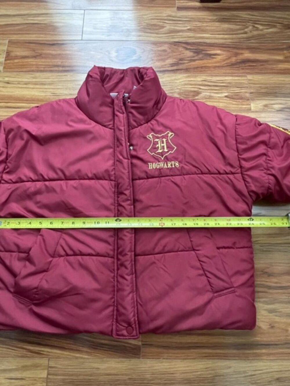 Harry Potter Wizarding World Women's Puffer Jacket, Pink, Size S - Picture 8 of 9